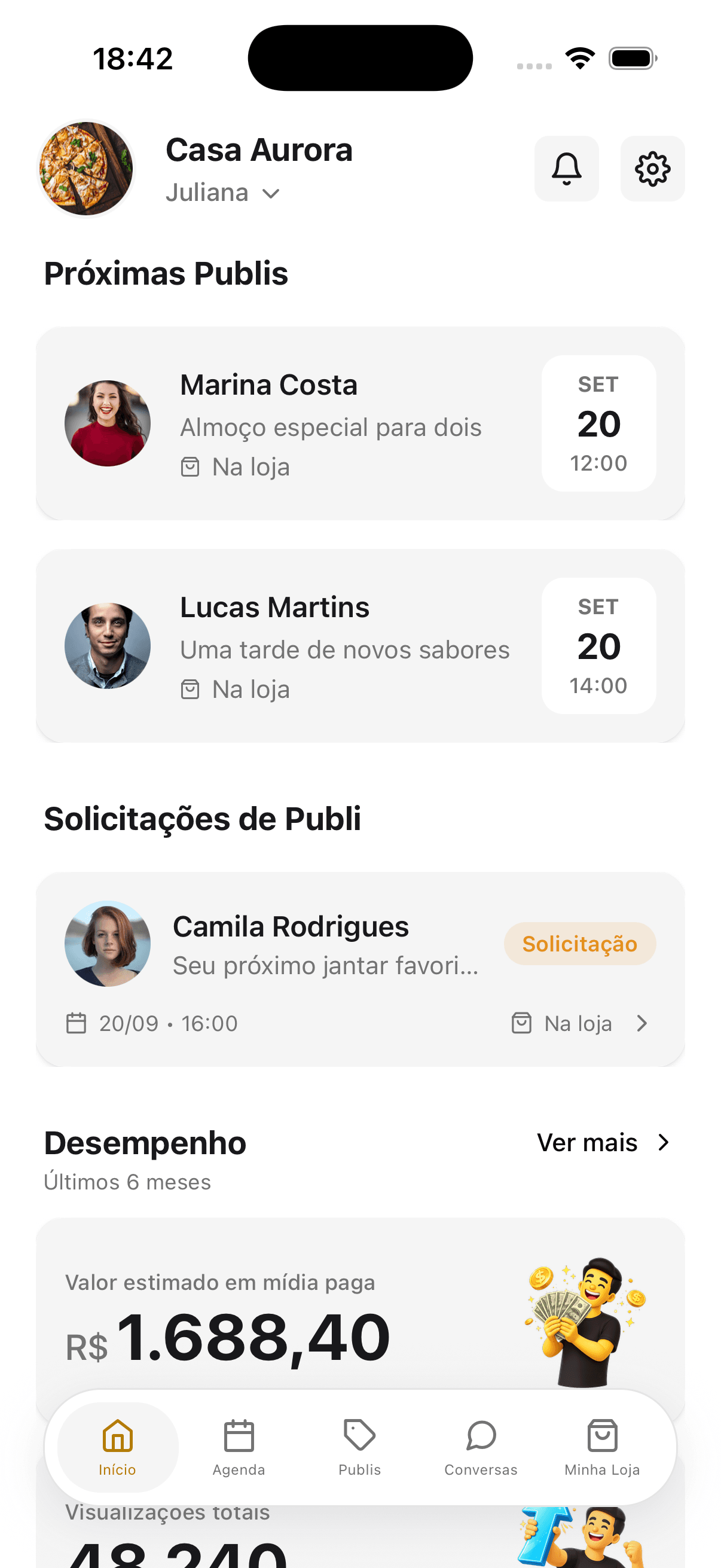 Aplicativo Publifiquei para empresas